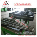 conical twin screw barrel for recycling plastic making machine